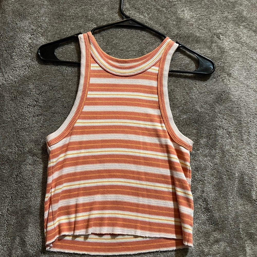 Aerie light pink and orange tank top